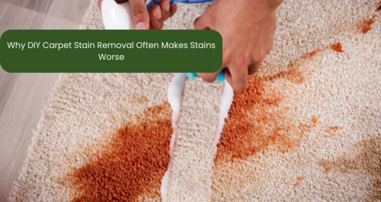 Why DIY Carpet Stain Removal Often Makes Stains Worse